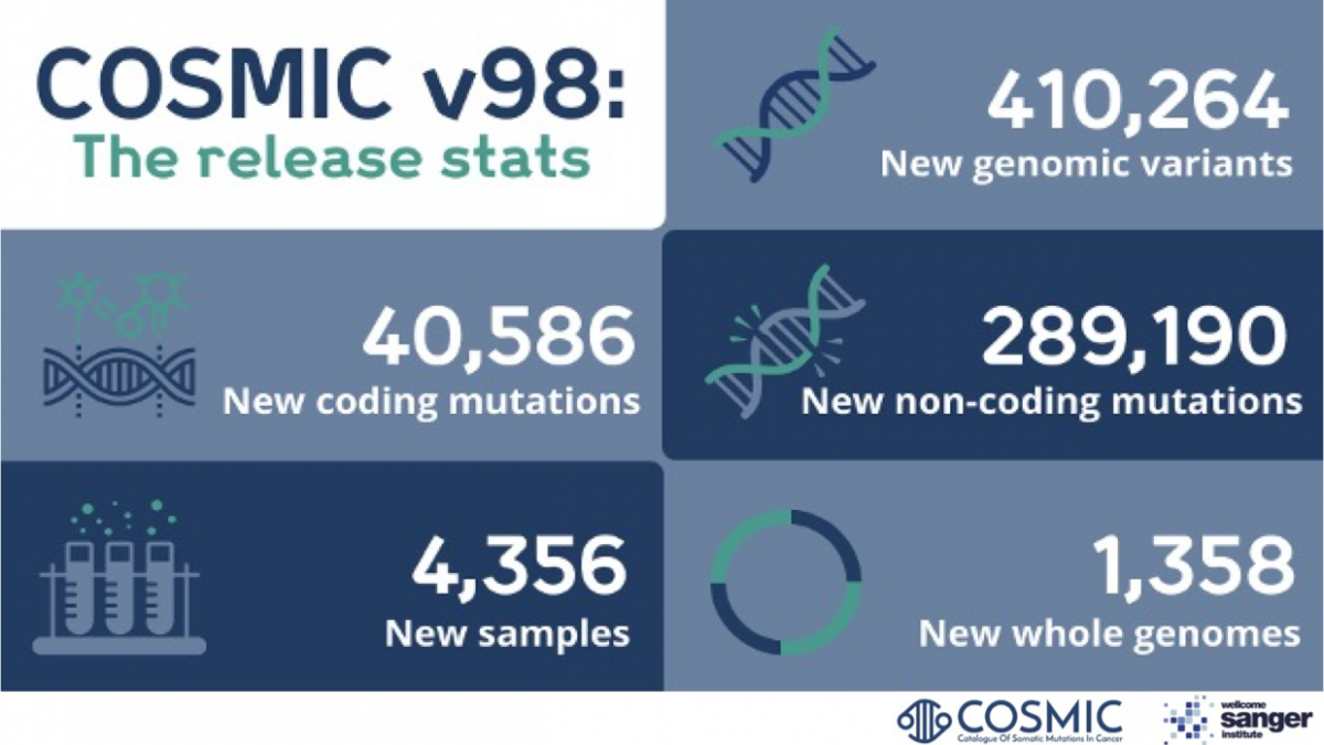 COSMIC v98: Shining Light on Rare Skin Cancers