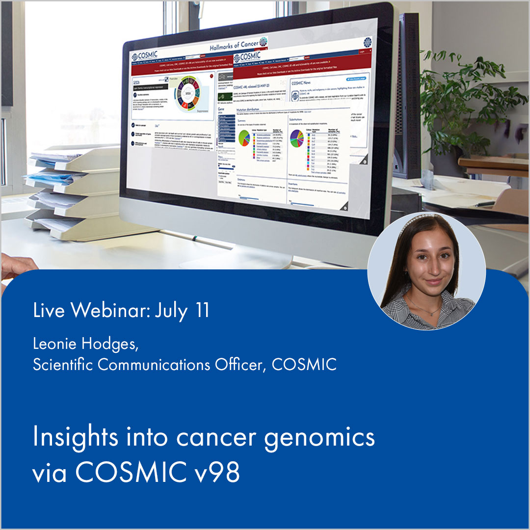 Insights into cancer genomics via COSMIC v98