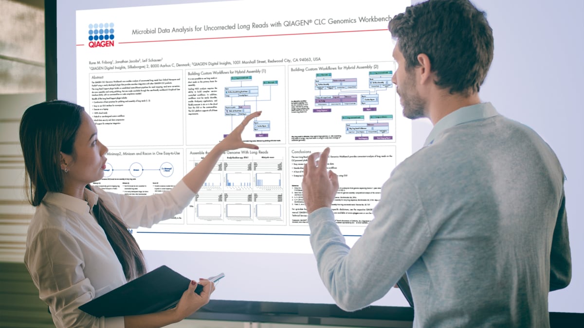 Microbial data analysis for uncorrected long reads with QIAGEN CLC Genomics Workbench